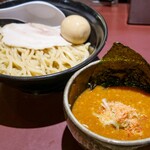 らーめん和蔵 - 海老つけめん＋味つき玉子トッピング
