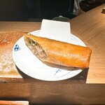炭割烹 新谷 - 地鶏のそぼろを使った春巻き