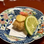 たか田八祥 - 河豚の白子。