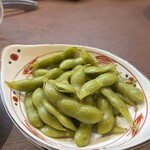 にんにく鶏焼肉サン - 枝豆浅漬け