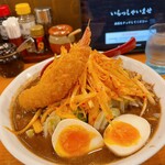 麺場 田所商店 - 料理写真:八丁味噌肉ネギラーメン　野菜と味玉トッピング