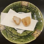 鮨おおが東山 - 海老芋の唐揚げ