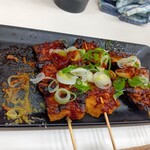 麺処 盛盛 - きつね串を追加注文