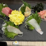 NEO海鮮割烹居酒屋 まるゆき - 一品目　お刺身