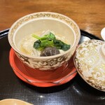日本料理 幸庵 - 焚き合わせ 海老芋とどんこ椎茸 湯葉あんかけ 軽く七味