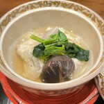 日本料理 幸庵 - 焚き合わせ 海老芋とどんこ椎茸 湯葉あんかけ 軽く七味