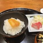 日本料理 幸庵 - お食事 魚沼産コシヒカリに自家製カラスミ