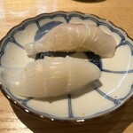 日本橋 すし処 二ノ宮 上野店 - ヤリイカ、鯛❣️