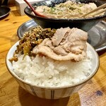 無鉄砲 - チャーシュー＆激辛辛子高菜 オンザライス♡