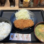 松のや - 料理写真:ロースかつ定食ご飯大盛り。