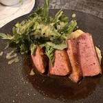 23 - 鴨コンフィとさつまいものマッシュ。鴨肉が分厚くて焼き加減が最高！