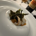 RISTORANTE OZIO - ヤリイカとボッタルガ（カラスミ）と菜の花