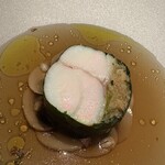 RISTORANTE OZIO - 黒キャベツをまとったクエのファルス