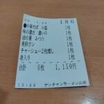 ケンチャンラーメン - 食券