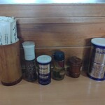 ケンチャンラーメン - 卓上調味料