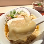 麦と麺助 - 甘海老ワンタン