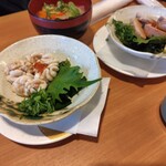すし銚子丸 - 白子ポン酢とあんきもポン酢