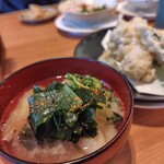 すし銚子丸 - アラ汁3時まで無料になりました。