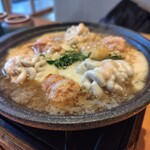 すし銚子丸 - 白子とモッツァレラチーズ。明太たっぷり。