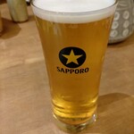 ふく山本 - 生ビール