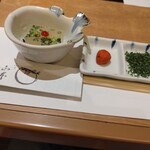 ふく山本 - とらふぐゼリー＆てっさの薬味