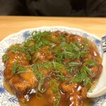 割烹 勘べえ - 鶏唐揚げの生姜あんかけ　1580円