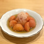 割烹 勘べえ - トマトの土佐酢漬け　700円