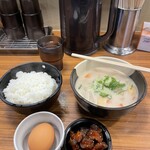 老虎苑 - かす汁定食@600円