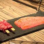 焼肉 ジャンボ - 牛串焼とミスジ