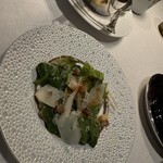 RISTORANTE OZIO - 鳩のフォアのシーザーサラダ