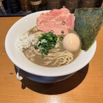 麺屋 まほろ芭 - 濃厚煮干しそば玉子入り