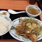 日高屋 - 料理写真:肉野菜炒め定食¥764