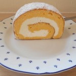 カフェ 茶華 - ケーキ：バニラロール