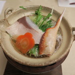 洛北荘 - ’15.01.03（土）　鍋（寄せ鍋：鰤・ズワイ蟹・かしわ・鍋野菜）