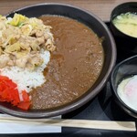 伝説のすた丼屋 - 料理写真:温玉肉スタミナカレー