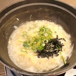 福福屋 - 真鱈白子入り鱈ちり鍋雑炊