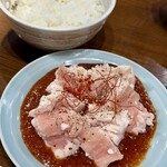 焼肉ホルモン喜どや - フォアグラホルモン味噌(1078円)