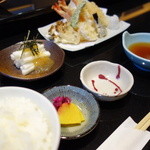 てんぷら天夜一夜 - ランチ天麩羅定食（￥1200位）