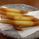 今日海飯店 - ｢チーズスティック揚げ｣です。香ばしくて美味しい～♪