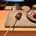 炭火焼鳥 いざ和 - 砂肝　大葉ソース