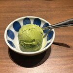 羊と饂飩 - 抹茶アイス