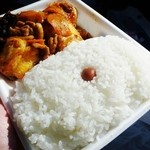 Kiyaritei - 豚肉と豆腐炒め弁当(１５年１月）