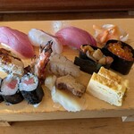 寿し 勝 - 車海老のカシラ部分が香ばしく炙られいい香り、美味でした。