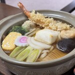 そば茶屋はすみ - なべ焼うどん　¥1,500