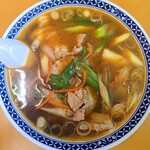 龍味 - 料理写真:ネギ肉ラーメン