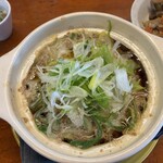 炭火焼き居酒屋 だいちゃん - 豚もも肉と長葱の鍋