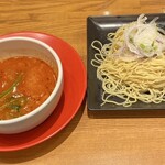 真っ赤ならーめん とまこ - とまとつけ麺(硬麺)