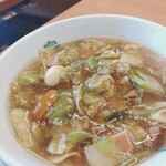 日高屋 - 料理写真:あんかけラーメンと餃子のセット
