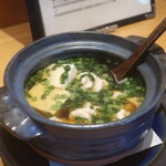 真鱈白子と豆腐小鍋仕立て