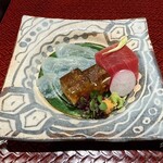 個室会席 北大路 - ふぐ鉄刺し、煮凝り、鮪のお造り